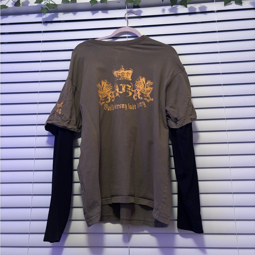 Men's Graphic Tee with Long Sleeves